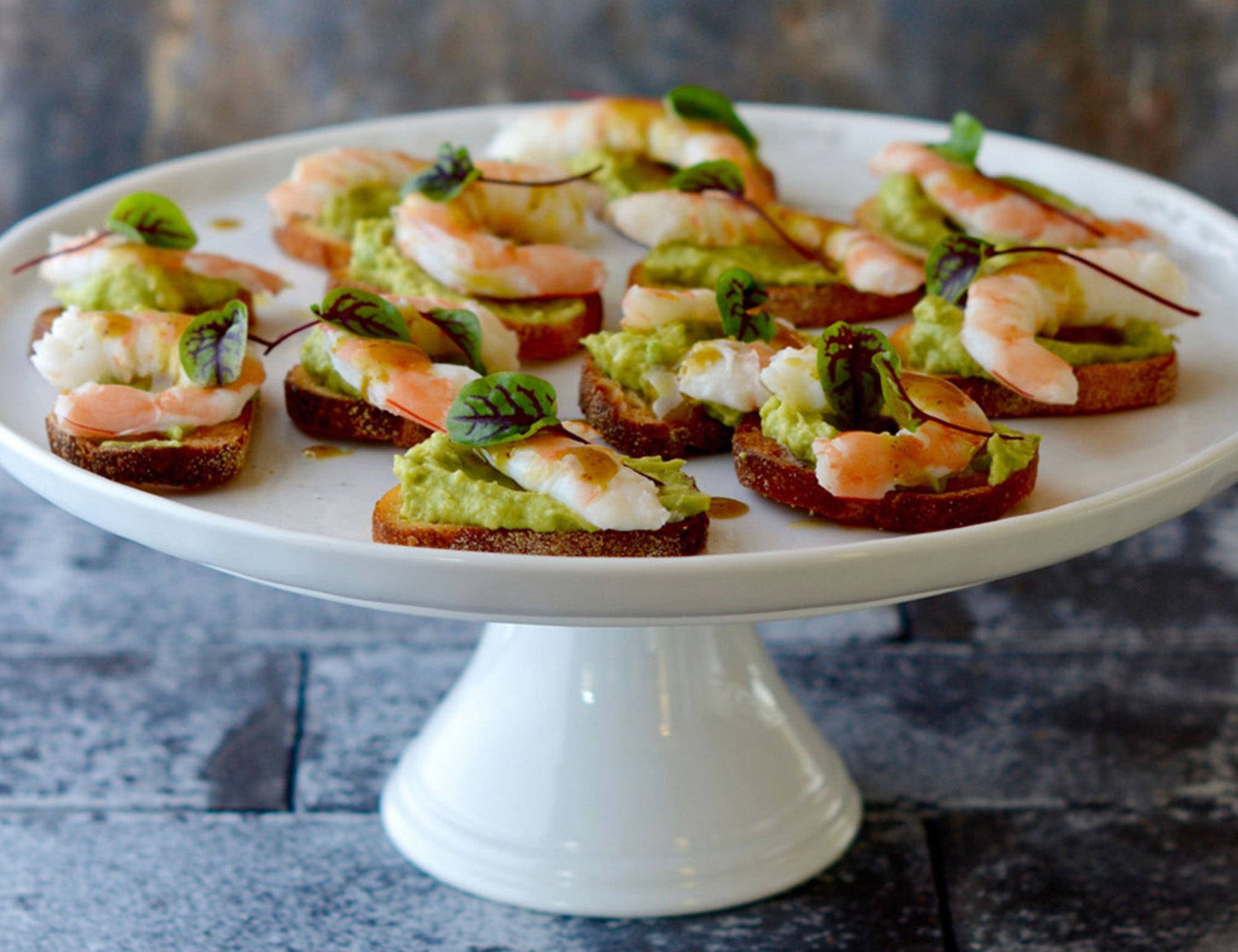 Prawn & Avocado Toasts Recipe