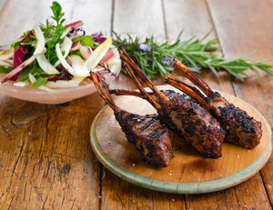 Quince Glazed Double Lamb Chops Recipe