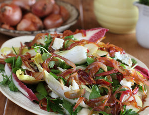 Raw Pear and Pancetta Salad Recipe