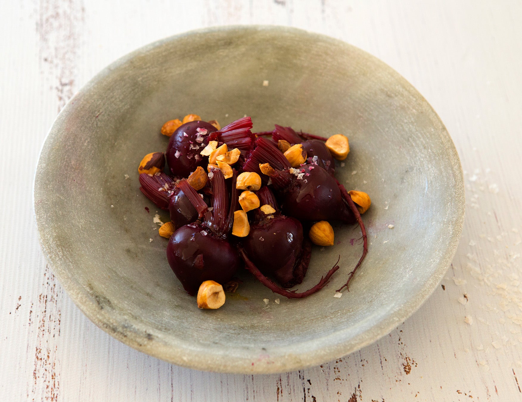 Roast Baby Beets with Hazelnuts Recipe