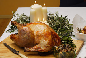 Roast Turkey with Prune & Orange Stuffing and Cumberland Sauce Recipe