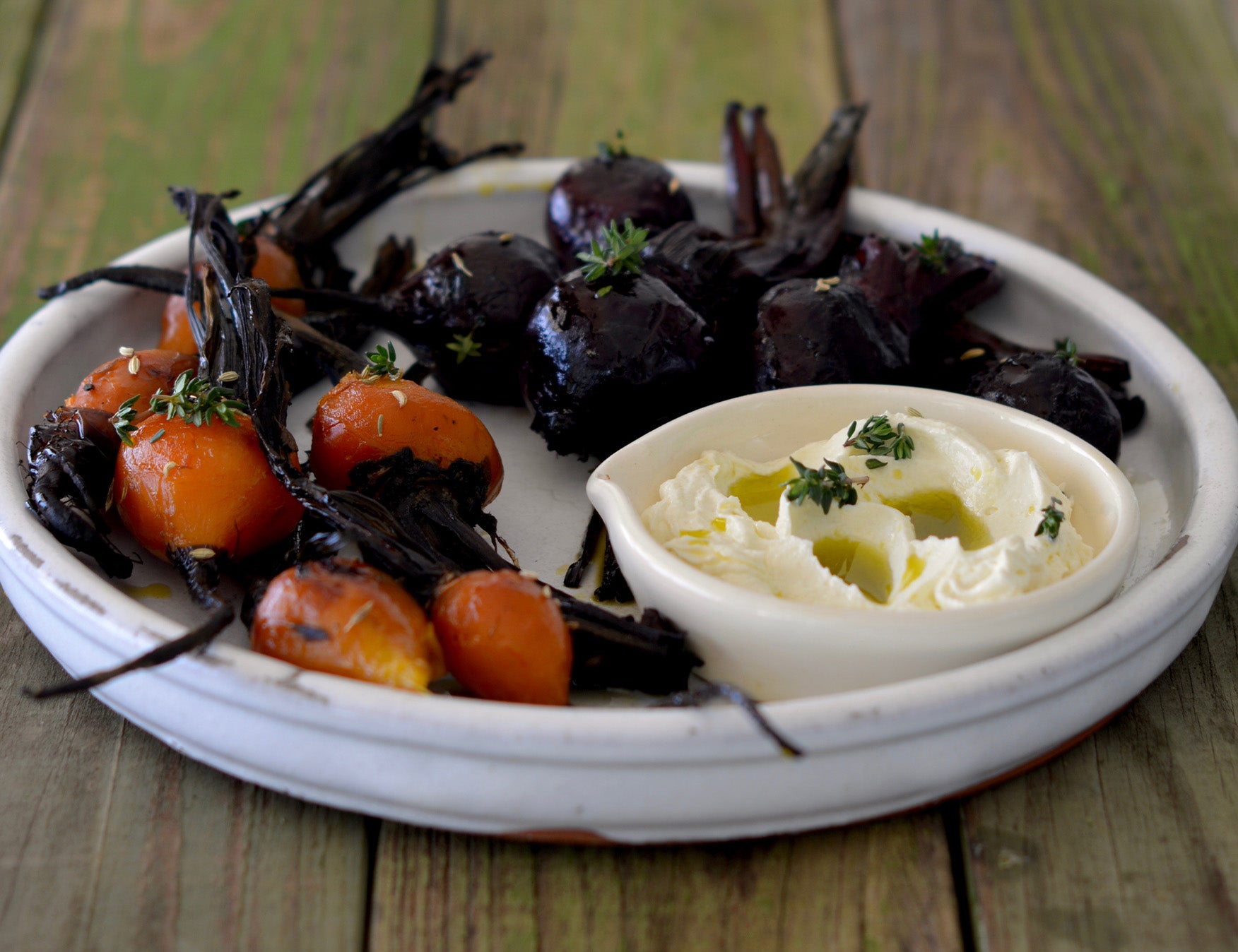 Roasted Baby Beetroots with Labneh and Extra Virgin Olive Oil Recipe