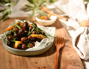 Roasted Olives with Herbs and Preserved Lemon Recipe