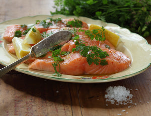 Salmon Poached in Extra Virgin Olive Oil Recipe
