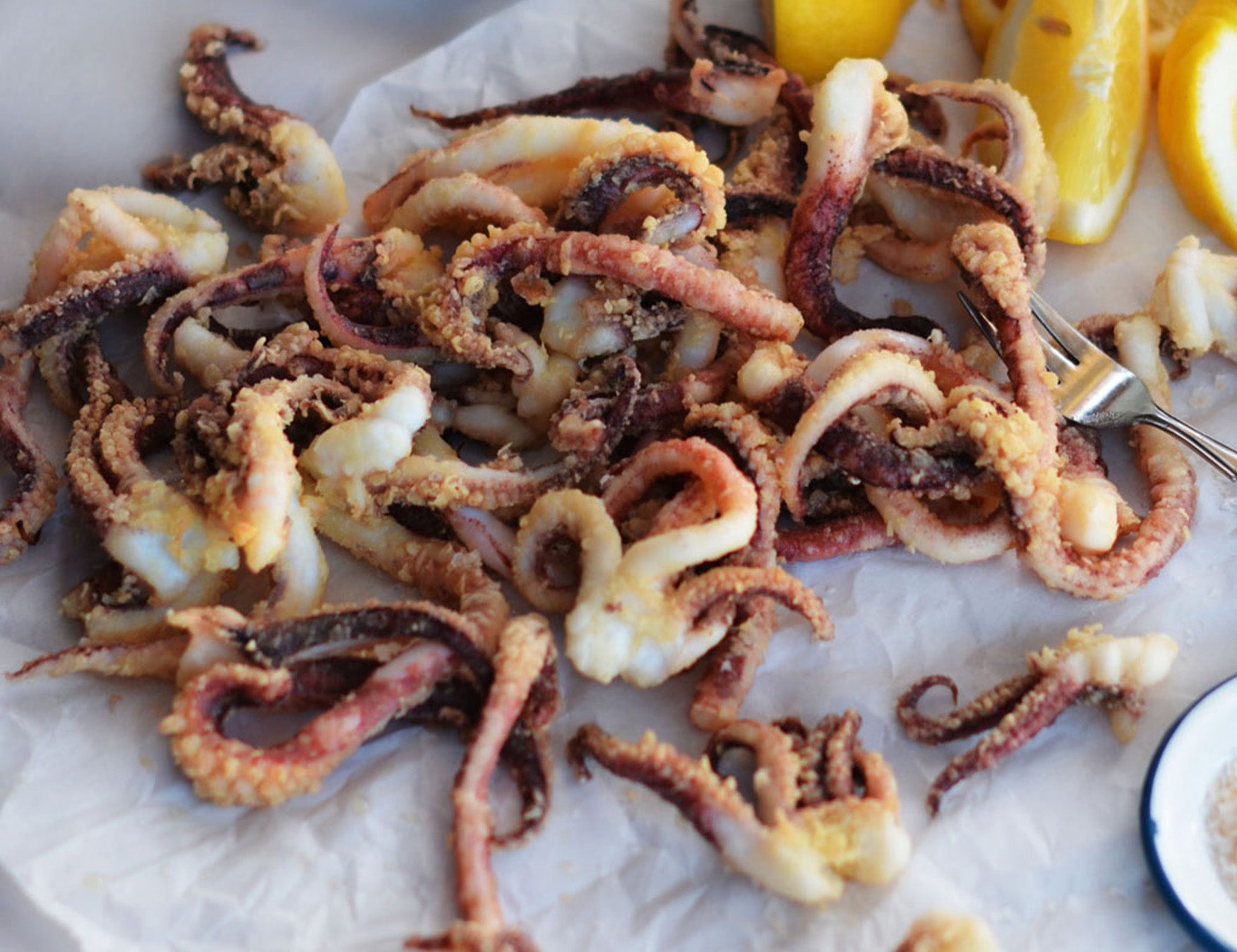 Salt and Pepper Squid with Verjuice Mayonnaise Recipe