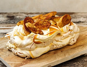 Salted Brandy Caramel and Lady Finger Banana Pavlova Recipe
