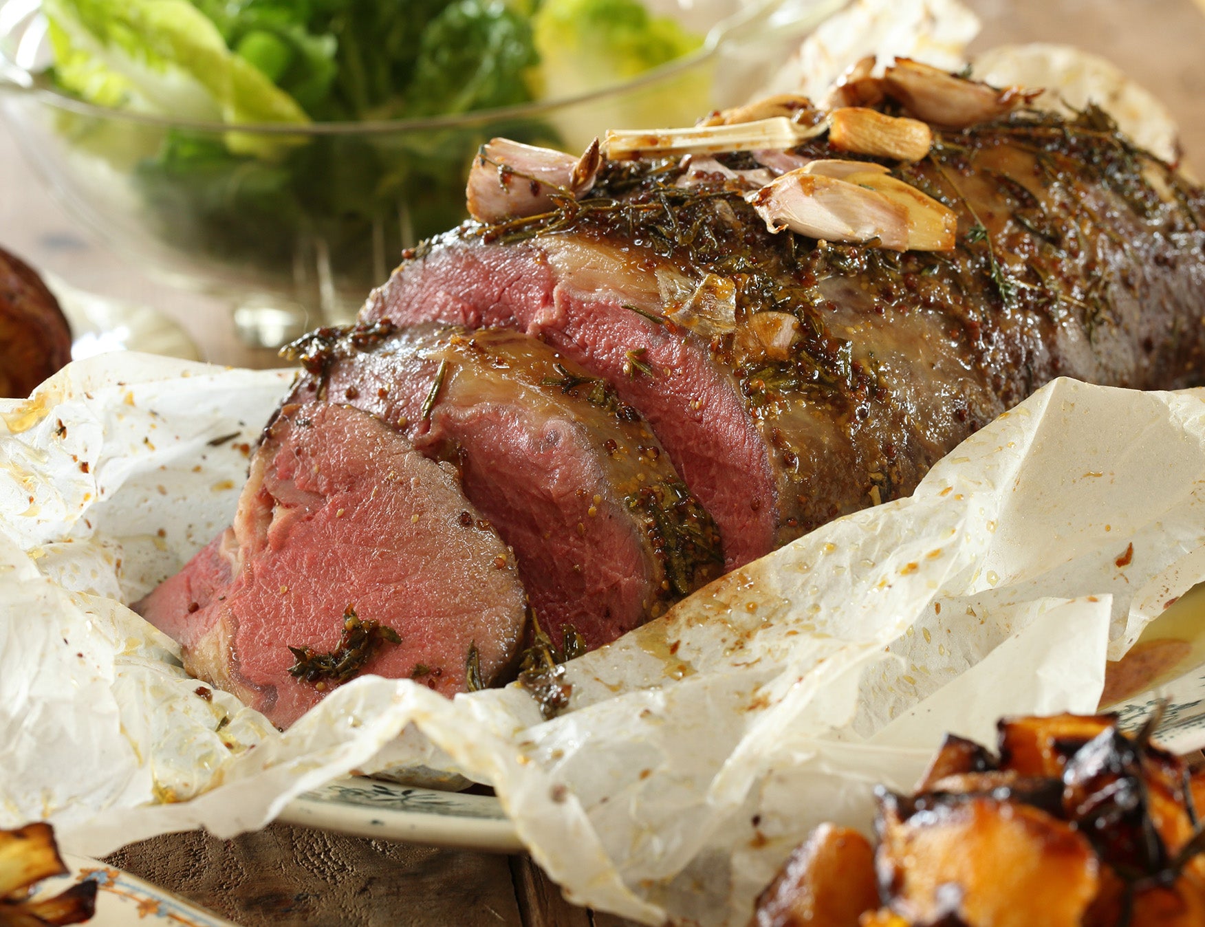 Slow Roasted Scotch Fillet with Vino Cotto Rosemary Recipe Maggie Beer