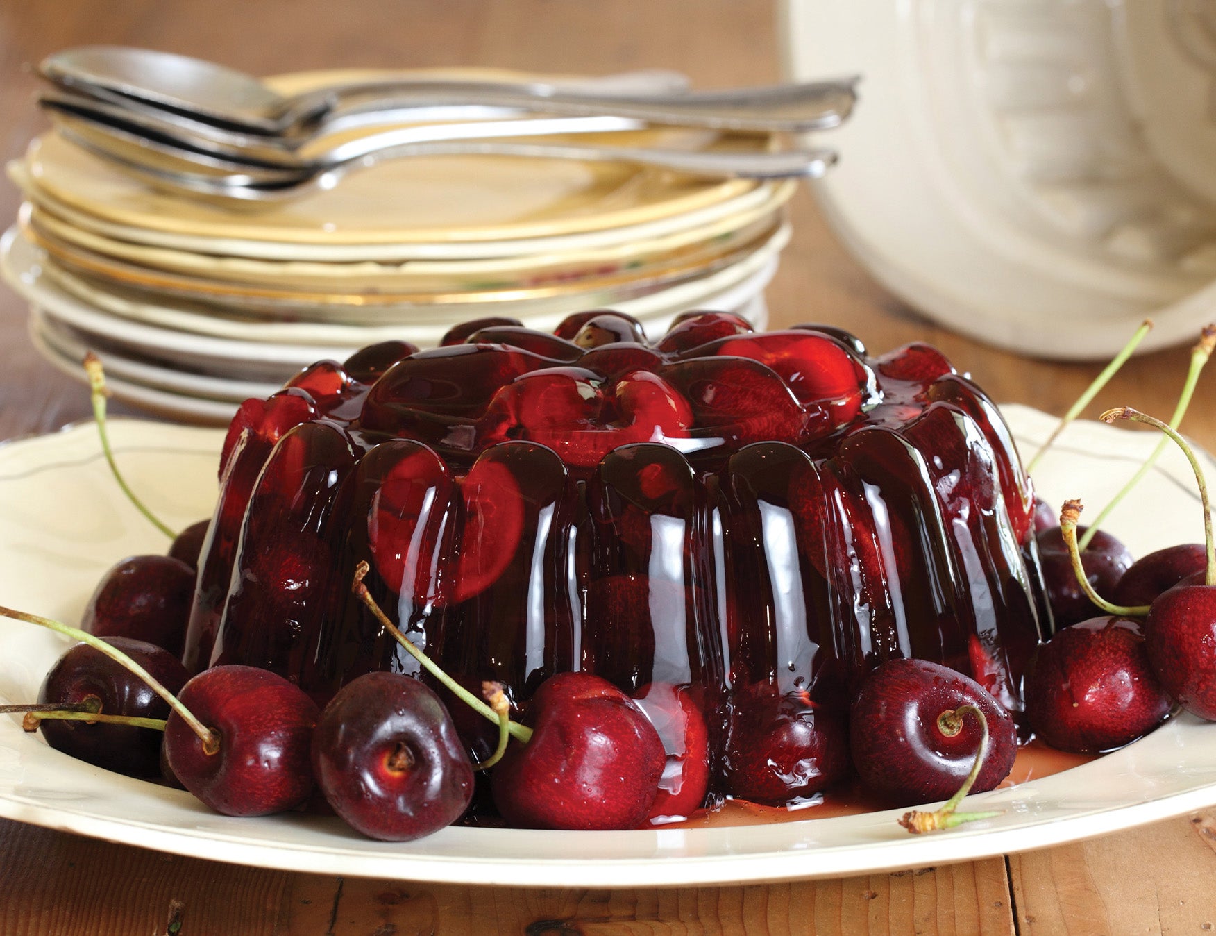 Sparkling Ruby Cabernet Jelly with Cherries Recipe