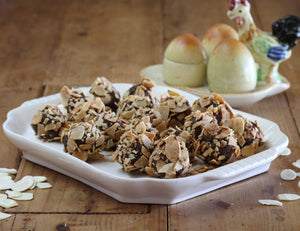 Spiced Orange Glaze & Chocolate Truffles with Roasted Almonds Recipe