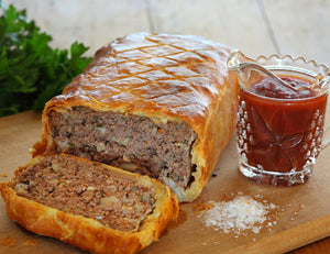 Traditional Tomato Meatloaf Baked In Pastry Recipe
