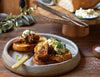 Warm Verjuice Ricotta on Ciabatta with Slow Roasted Onions Recipe